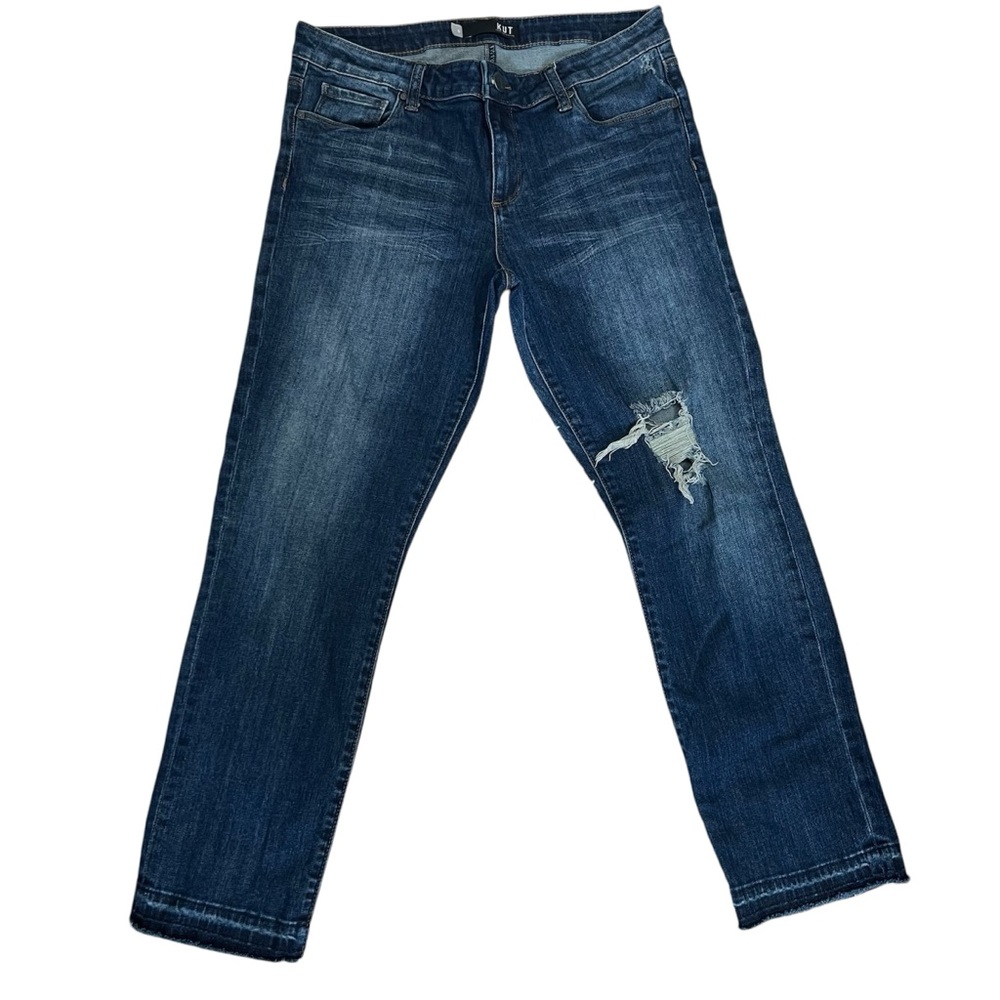 kUT women‎ Reese crop straight leg jeans size 8